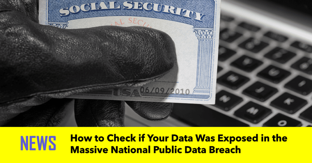 How to Check if Your Personal Data Was Exposed in the Massive National Public Data Breach